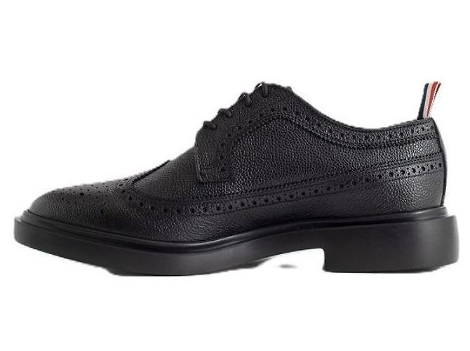 Thom Browne Scarpa Longwing Brogue in pelle grana pebble con suola in gomma - vista 6