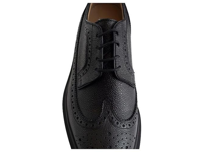 Thom Browne Scarpa Longwing Brogue in pelle grana pebble con suola in gomma - vista 7