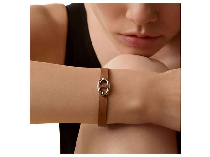 Hermès Pulsera Mini Talasa Silver/Gold Dorado - vista 4
