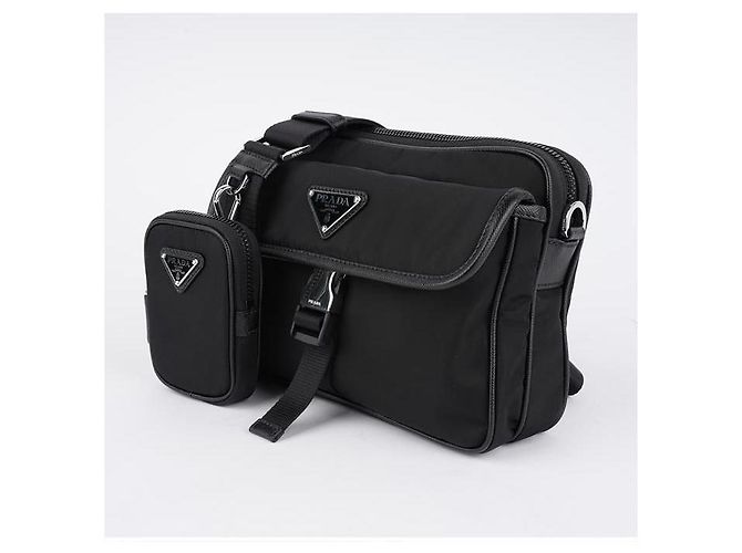 Prada Borsa a tracolla Logo Re-Nylon Saffiano - vista 10