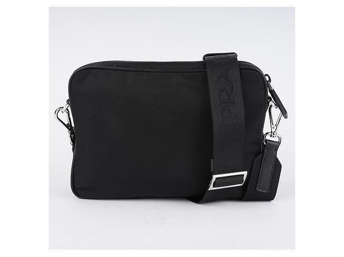Prada Borsa a tracolla Logo Re-Nylon Saffiano - vista 12