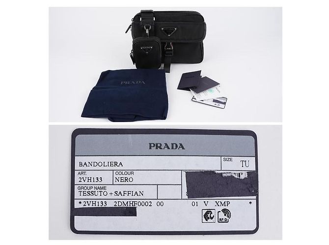 Prada Borsa a tracolla Logo Re-Nylon Saffiano - vista 7