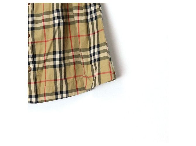 Burberry Abito in cotone stretch a quadretti per bambine - vista 4