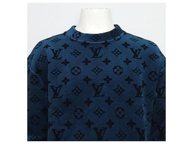 Louis Vuitton Iridescent Monogram Jacquard Strick-Sweatshirt Schwarz - Ansicht 2