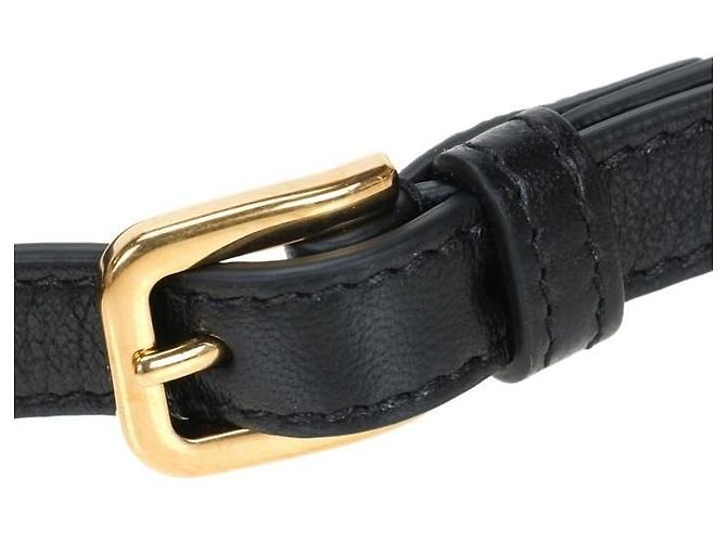 Gucci Borsa a spalla piccola doppia interlocking stamp : Nero - vista 8