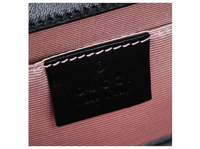 Gucci Borsa a spalla piccola doppia interlocking stamp : Nero - vista 9
