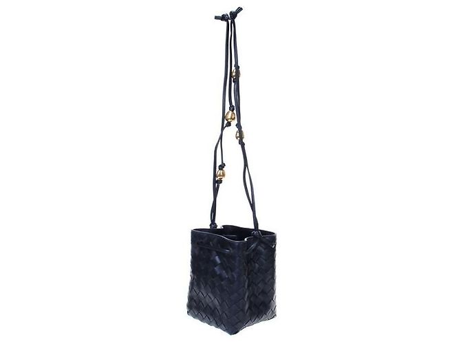 Bottega Veneta Picca borsa secchiello Intrecciato stamp : Nero - vista 2