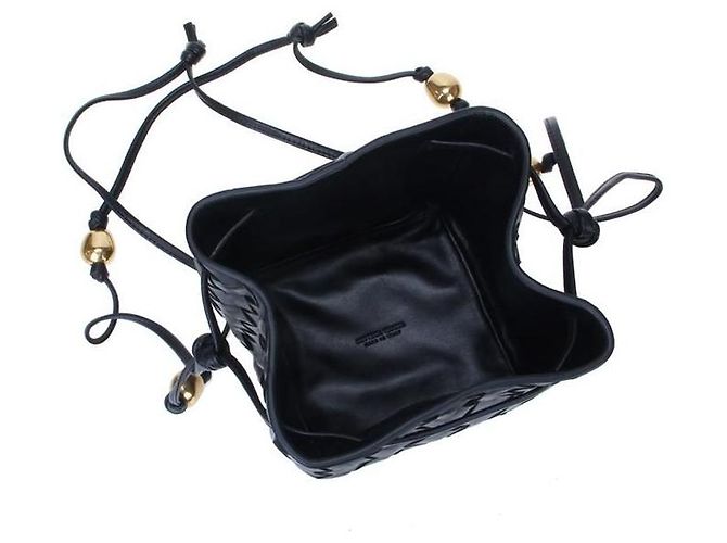 Bottega Veneta Picca borsa secchiello Intrecciato stamp : Nero - vista 4