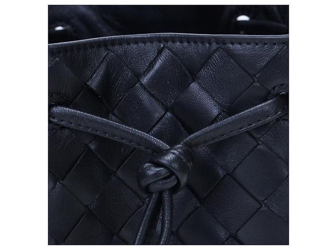 Bottega Veneta Picca borsa secchiello Intrecciato stamp : Nero - vista 6