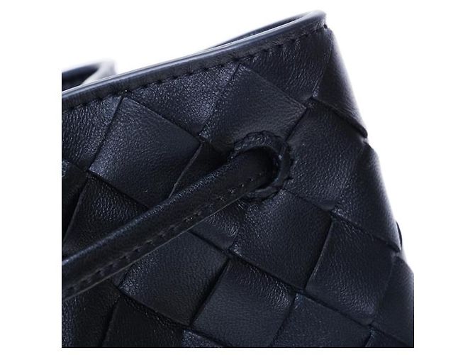 Bottega Veneta Picca borsa secchiello Intrecciato stamp : Nero - vista 8