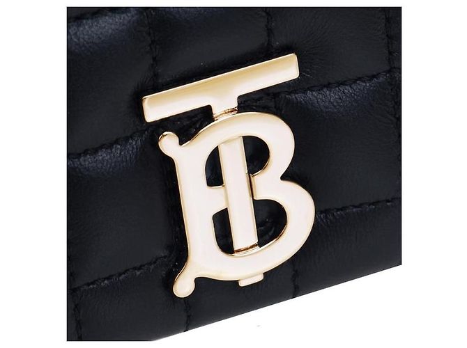Burberry Mini mala de rodinhas em couro acolchoado Preto - vista 5
