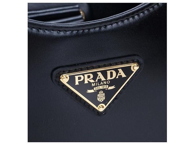 Prada Borsa a tracolla media in pelle Nero - vista 5