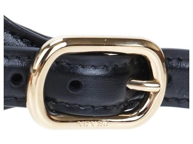Prada Borsa a tracolla media in pelle Nero - vista 6