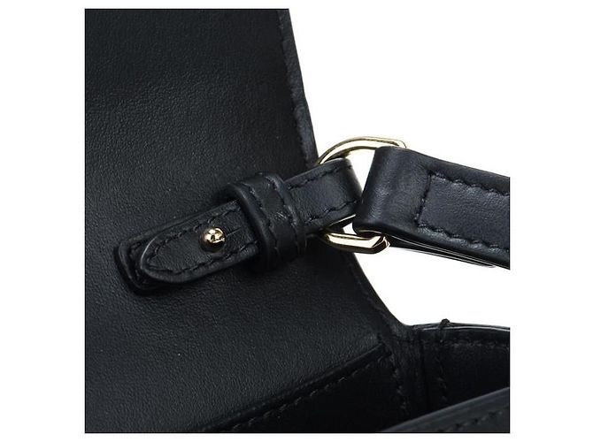 Burberry Vintage Karierter Leder-Notizbuchtasche Schwarz - Ansicht 6