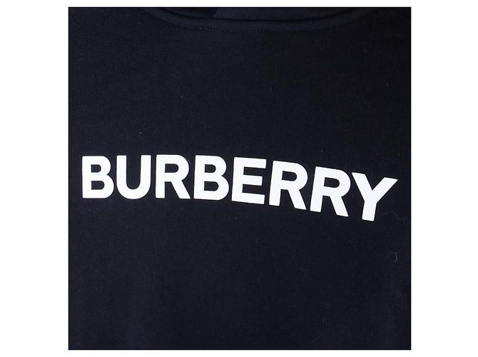 Burberry Kapuzenpullover aus Baumwolle mit Logo-Print Schwarz - Ansicht 4