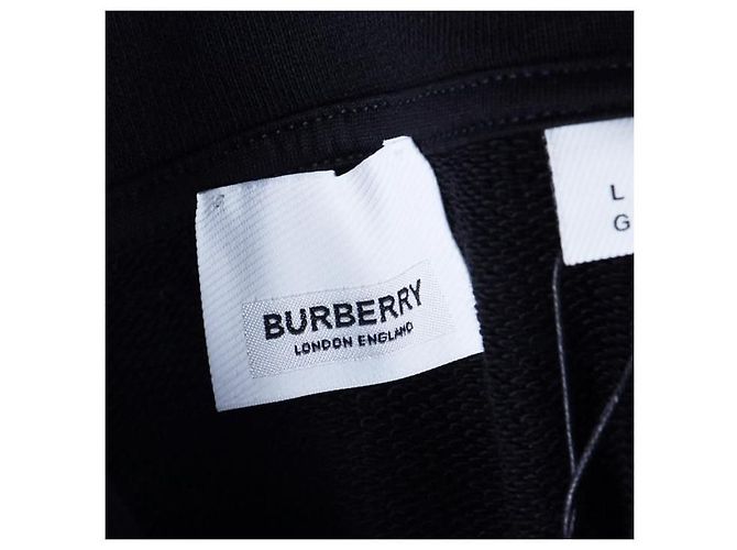 Burberry Kapuzenpullover aus Baumwolle mit Logo-Print Schwarz - Ansicht 5