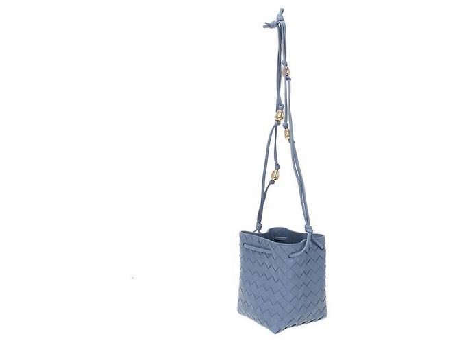 Bottega Veneta Picca borsa bucket Intrecciato stamp : Blu - vista 2