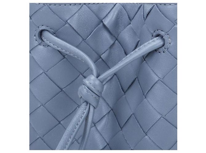 Bottega Veneta Picca borsa bucket Intrecciato stamp : Blu - vista 7