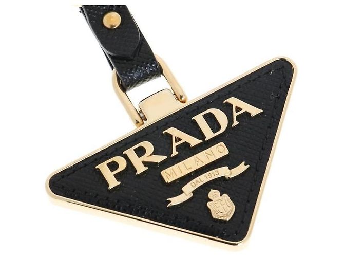 Prada Saffiano Leather Keychain stamp: - view 3