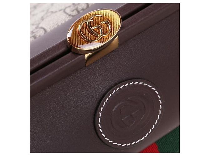 Gucci Borsa GG Supreme Bargo Small Top Handle stamp: Multicolore - vista 5