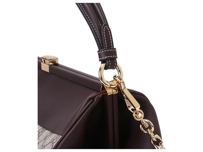 Gucci Borsa GG Supreme Bargo Small Top Handle stamp: Multicolore - vista 6