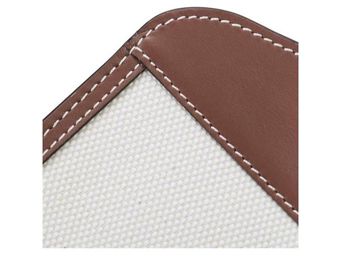 Burberry Zweifarbige Mini-Tasche aus Canvas und Leder stamp: Rot - Ansicht 8