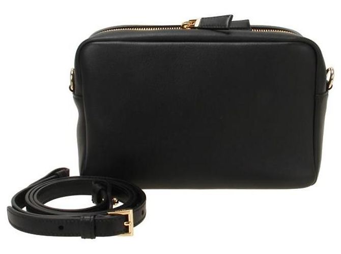 Prada Borsa a tracolla in pelle morbida Nero - vista 3