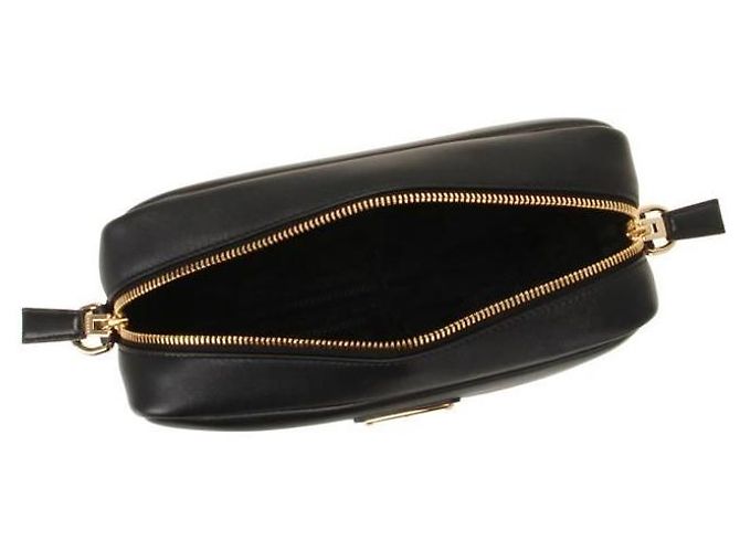 Prada Borsa a tracolla in pelle morbida Nero - vista 4