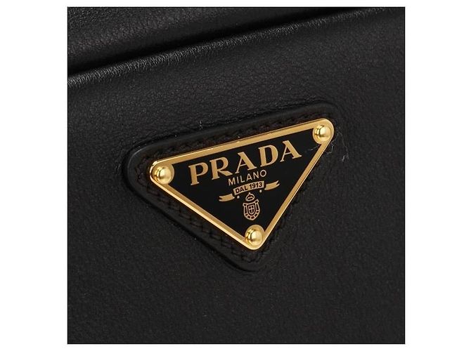 Prada Borsa a tracolla in pelle morbida Nero - vista 5