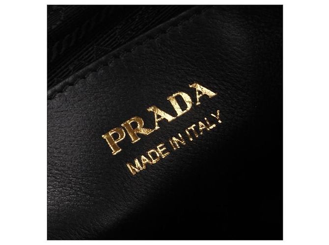 Prada Borsa a tracolla in pelle morbida Nero - vista 6