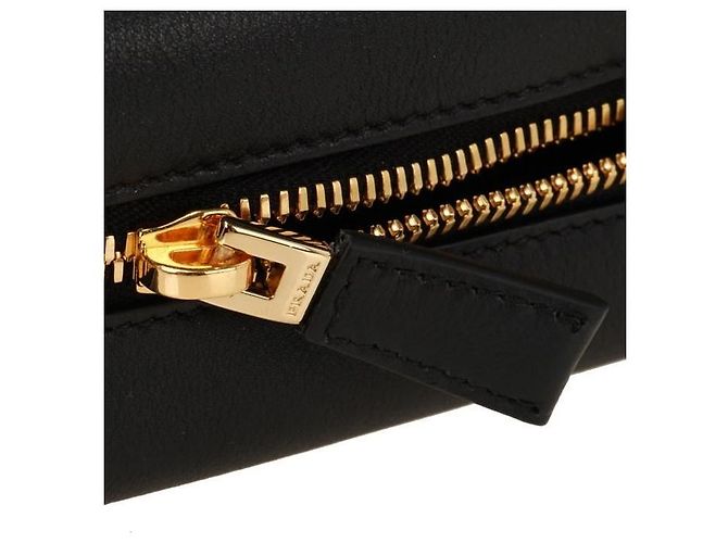 Prada Borsa a tracolla in pelle morbida Nero - vista 7