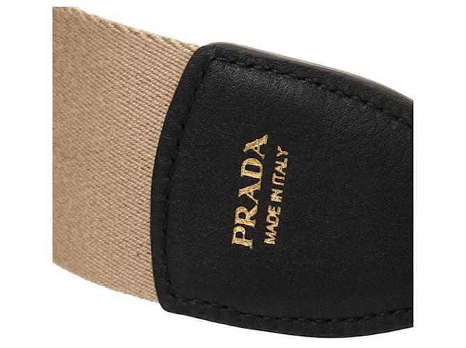 Prada Borsa a tracolla in pelle morbida Nero - vista 8