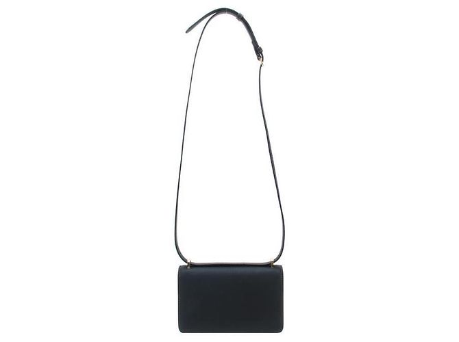 Burberry Mini borsa TB in pelle grana Nero - vista 3