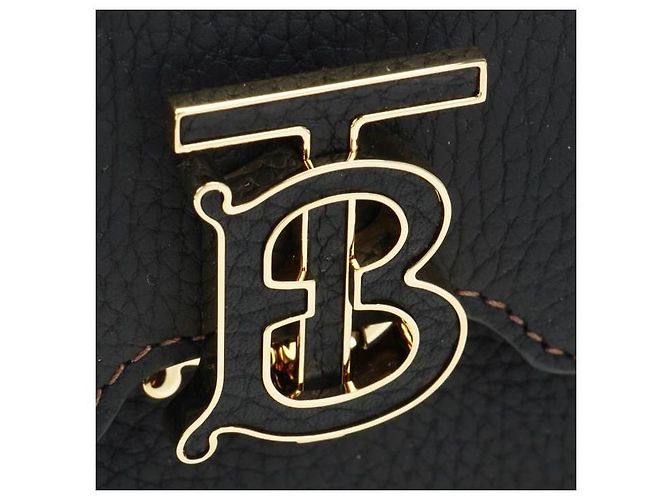 Burberry Mini borsa TB in pelle grana Nero - vista 5