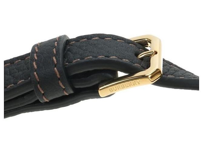 Burberry Mini borsa TB in pelle grana Nero - vista 6