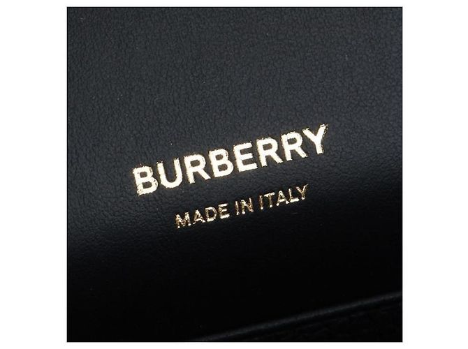 Burberry Mini borsa TB in pelle grana Nero - vista 7