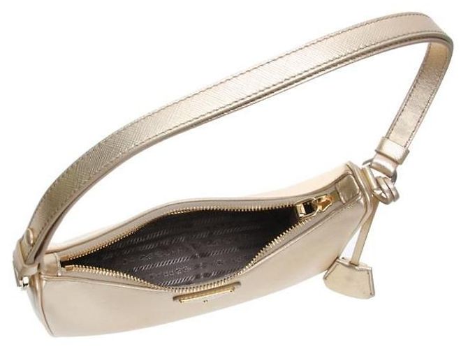 Prada Mini borsa in pelle Saffiano stamp: NZV JOU Arancione - vista 4