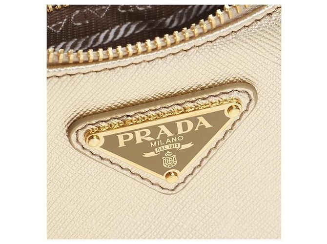 Prada Mini borsa in pelle Saffiano stamp: NZV JOU Arancione - vista 5