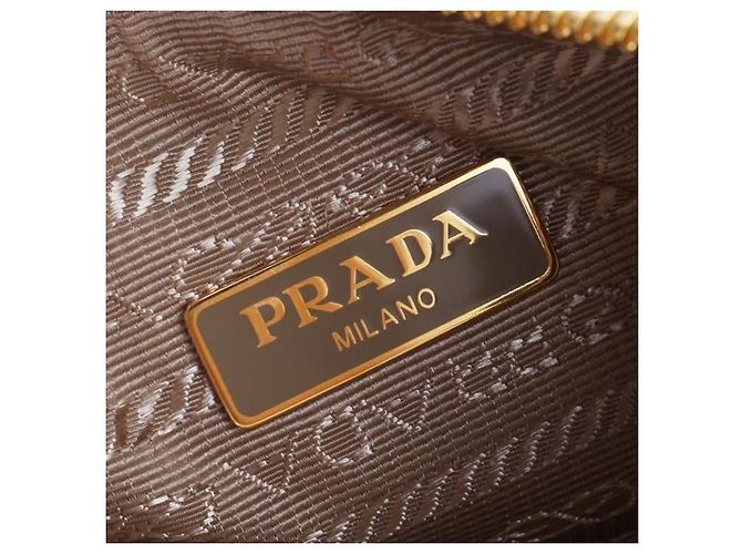 Prada Mini borsa in pelle Saffiano stamp: NZV JOU Arancione - vista 7