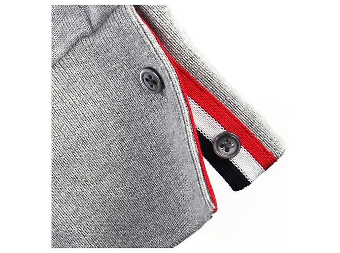 Thom Browne Jersey de punto con raya central en la espalda stamp: Plata - vista 7