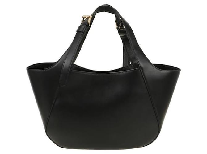 Prada Medium Leder Tote Bag stamp: OOO Schwarz - Ansicht 3