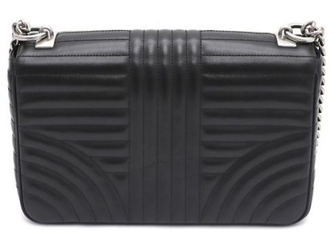 Prada Borsa a spalla e borsa a tracolla Diagram Large Silver Chain Nero - vista 11