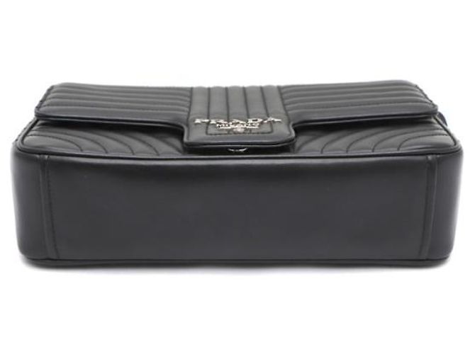 Prada Borsa a spalla e borsa a tracolla Diagram Large Silver Chain Nero - vista 14
