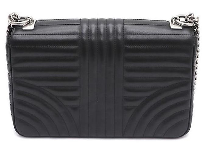 Prada Borsa a spalla e borsa a tracolla Diagram Large Silver Chain Nero - vista 3