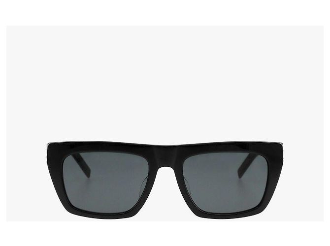 Saint Laurent Gafas de sol Cassandra Monogram Square Flat Top Asian Fit Castaño - vista 2
