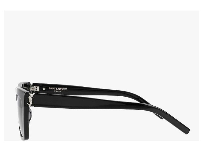 Saint Laurent Gafas de sol Cassandra Monogram Square Flat Top Asian Fit Castaño - vista 5