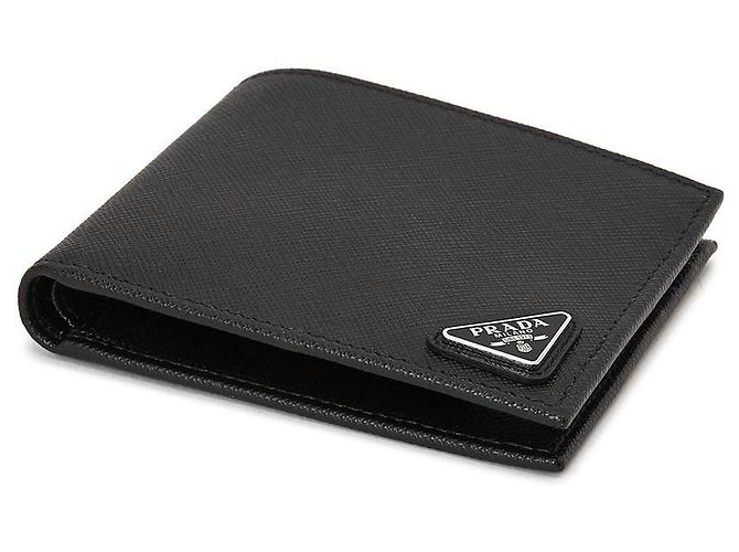 Prada Saffiano Men's Bifold Wallet QHH Black - view 4