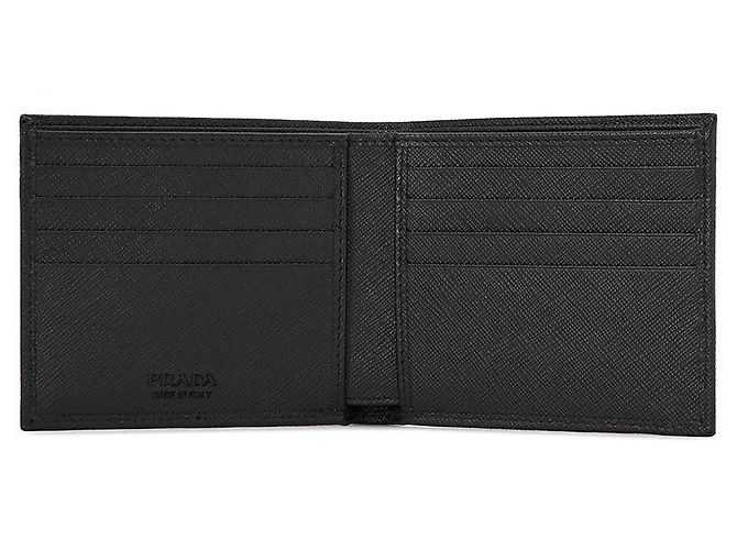 Prada Saffiano Men's Bifold Wallet QHH Black - view 5