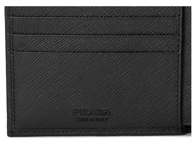 Prada Saffiano Men's Bifold Wallet QHH Black - view 8