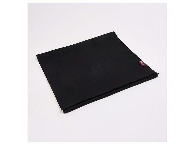Gucci Cachecol de lã e seda jacquard Preto - vista 3